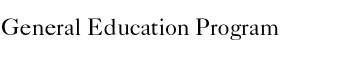 General Education Program