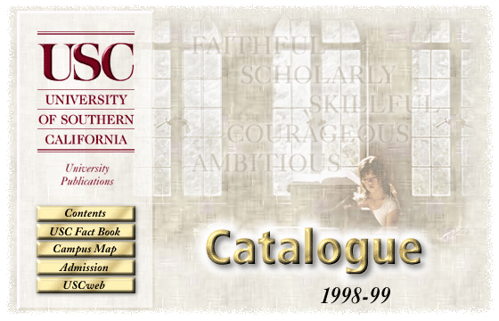 USC 
Catalogue 1998-99 ImageMap